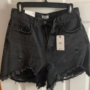 Black forever 21 mom shorts